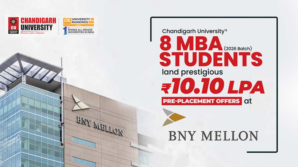 Chandigarh University MBA Students Achieve INR 10.10 LPA Pre-Placement Offers from BNY Mellon.jpg